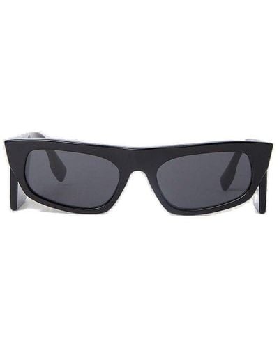 Burberry Rectangular Frame Sunglasses - White