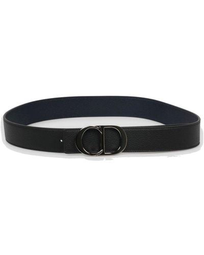 Dior - Belt Dior Gray CD Diamond Canvas and Smooth Calfskin, 40 mm - Size 90 - Men - Gift Ideas for Him