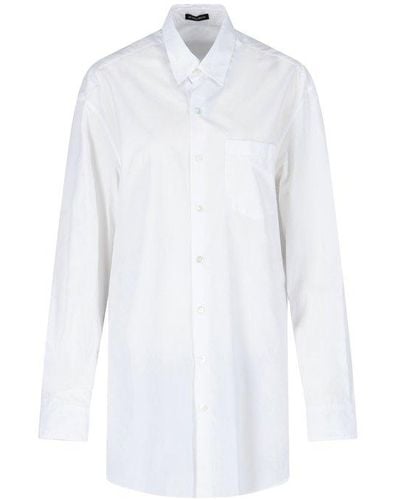 Ann Demeulemeester Maxi Shirt - White