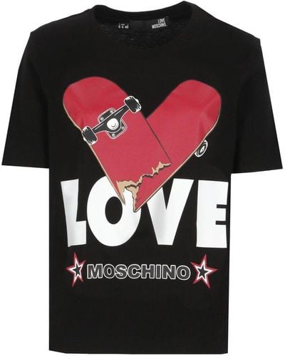 Love Moschino Cotton T-shirt - Black
