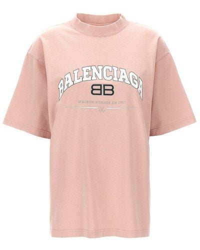 Balenciaga Light Destroy T-shirt - Pink