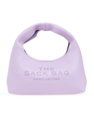 Marc Jacobs Logo Debossed Mini Top Handle Bag - Purple