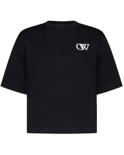 Off-White c/o Virgil Abloh Logo-print Short-sleeve T-shirt - Black