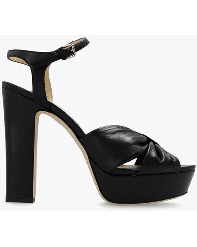 Jimmy Choo ‘Heloise’ Platform Sandals - Black