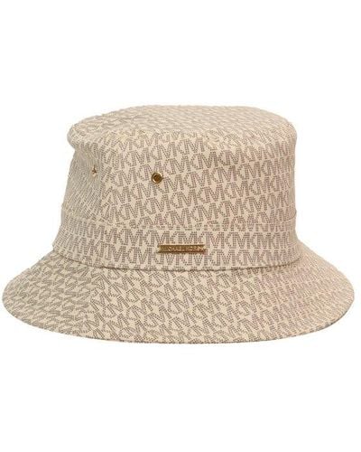 MICHAEL Michael Kors Logo Printed Bucket Hat - Natural