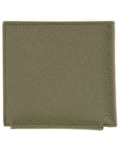 Thom Browne Rwb Striped Bi-fold Wallet - Green