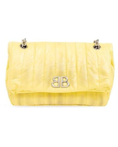 Balenciaga Monaco S Shoulder Bag - Yellow
