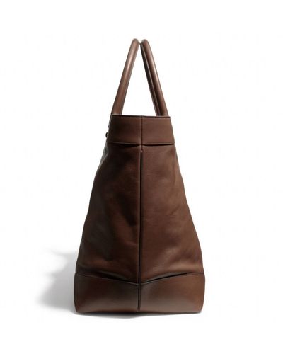COACH Bleecker Legacy Weekend Tote In Leather - Brown