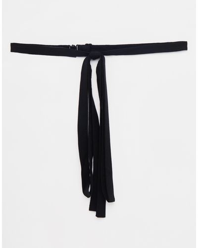 ASOS Long Pussy Bow Tie - Black