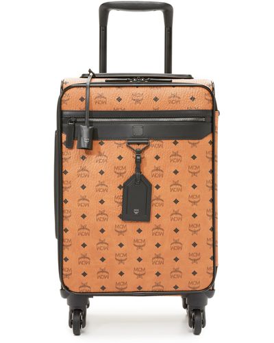 MCM Trolley Cabin Suitcase - Brown