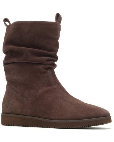 Hush Puppies Chow Chow Ruched Boots - Brown