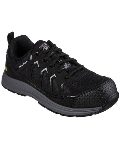 Skechers Malad Ii Safety Trainers - Black