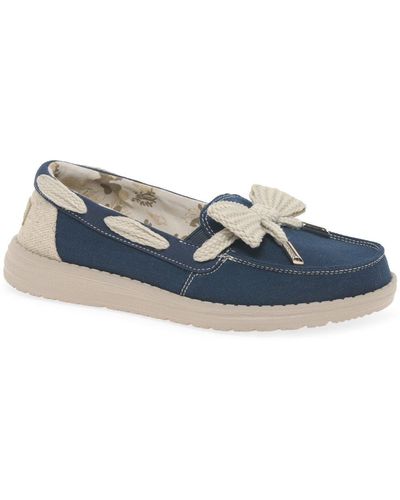 Hey Dude Effie Bay Canvas Shoes - Blue