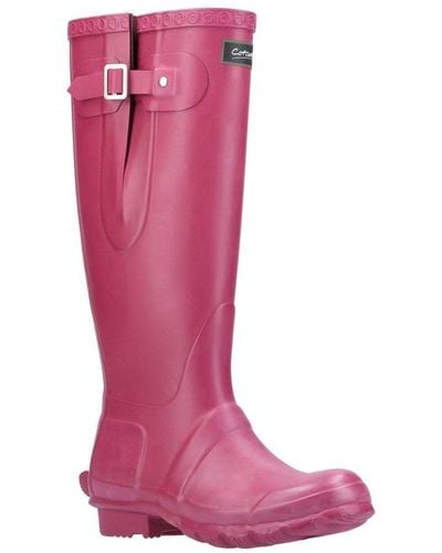 Cotswold Windsor Tall Wellington Boots - Pink