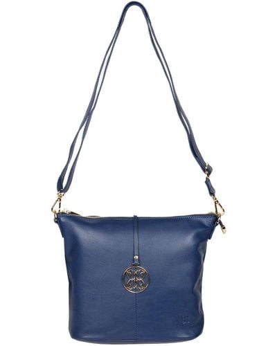 Lakeland Leather Cartmel Crossbody Handbag - Blue