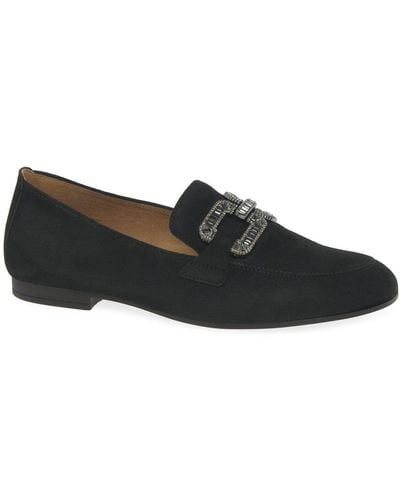 Gabor Jackie Loafers Size: 2.5 - Black
