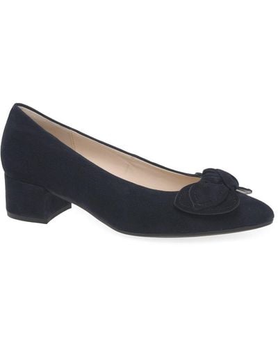 Gabor Hooty Court Shoes - Blue