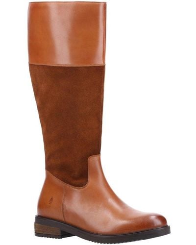 Hush Puppies Kitty Knee High Boots - Brown