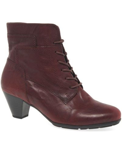 Gabor Dark Red 'national' Ladies Ankle Boots