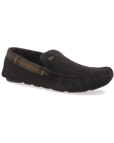 Barbour Barbour Monty Brown Suede Slippers