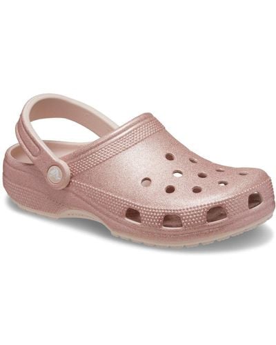 Crocs™ Classic Glitter Sandals Size: 5 - Pink