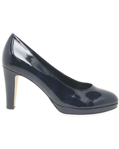 Gabor Splendid High Heel Court Shoes - Blue