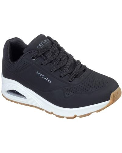 Skechers Uno Stand On Air Wide Fit Trainers - Blue