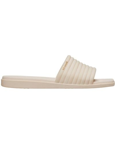 Crocs™ Miami Slide Sandals - Natural