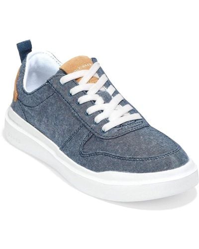 Cole Haan Grandpro Rally Canvas Court Trainers Size: 4 - Blue