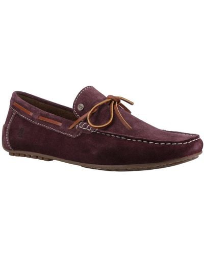 Hush Puppies Reuben Boat Shoes - Red