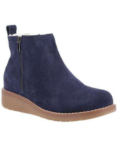 Hush Puppies Libby Ankle Boots - Blue