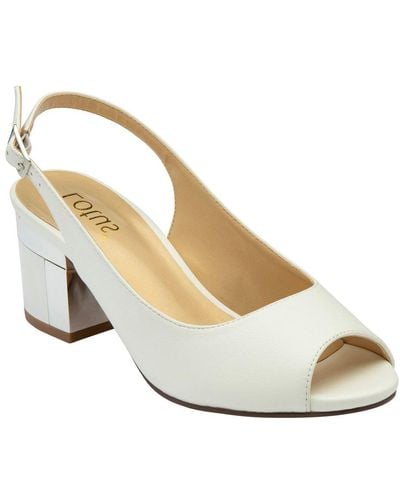 Lotus Evelyn Slingback Sandals - White