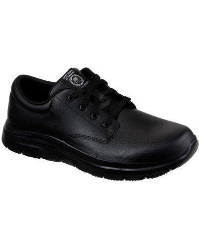 Skechers Flex Advantage Fourche Sr Shoes Size: 6, - Black