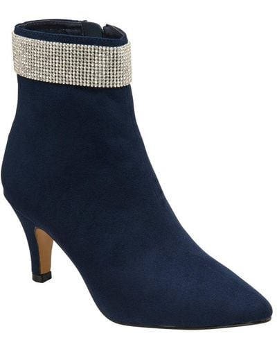 Lotus Krystal Ankle Boots - Blue