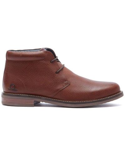 Chatham Buckland Lace Up Boots - Brown