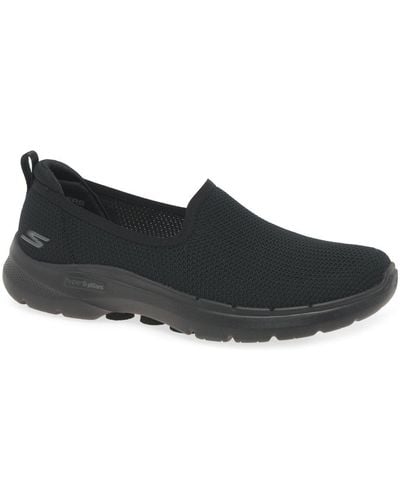 Skechers Go Walk 6 Clear Virtue Sports Shoes - Black