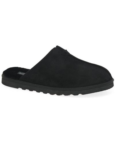 Skechers Renton Palco Lined Mule Slippers - Black