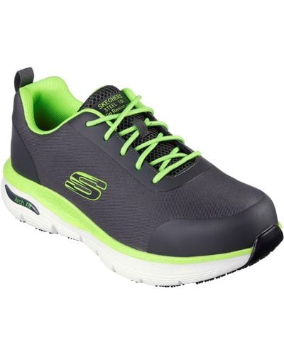 Skechers Arch Fit Sr Ringstap Safety Sneakers - Green
