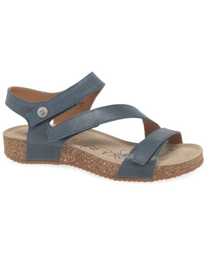 Josef Seibel Tonga 25 Womens Leather Sandals Women's Sandals In Blue