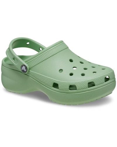 Crocs™ Classic Platform Sandals - Green