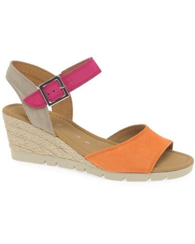 Gabor Nieve Wedge Heel Sandals - Pink