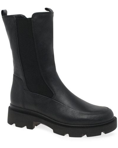 Gabor Path Ankle Boots - Black