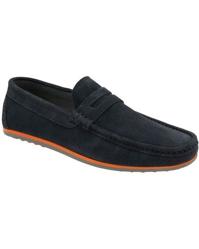 Frank Wright Hearns Moccasins - Blue