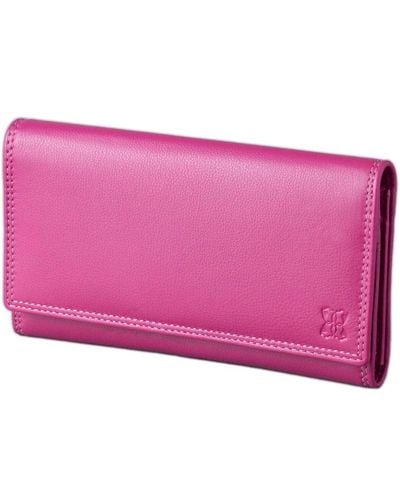 Lakeland Leather Large Leather Purse - Pink