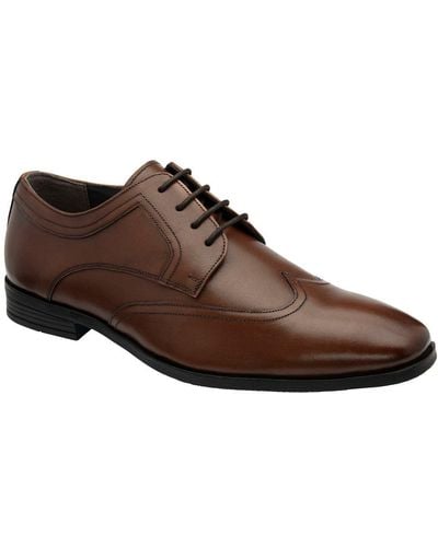 Frank Wright Reid Derby Shoes - Brown