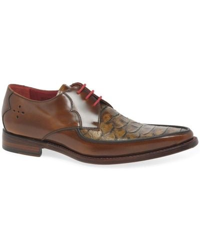 Jeffery West Get Back Formal Lace Up Shoes - Brown