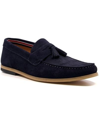 Dune Bart Loafers - Blue
