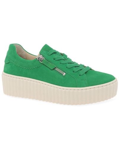 Gabor Dolly Trainers - Green