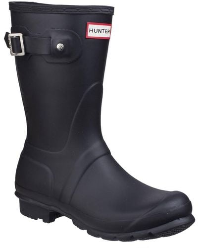 HUNTER 's Original Short Wellington Boots Size: 3, - Black