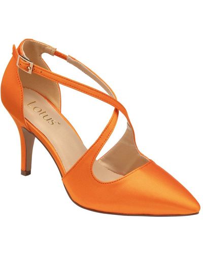 Lotus Willow Court Shoes Size: 3 - Orange